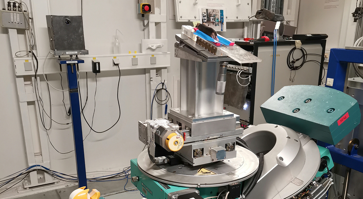 Dispositif expérimental au Synchrotron