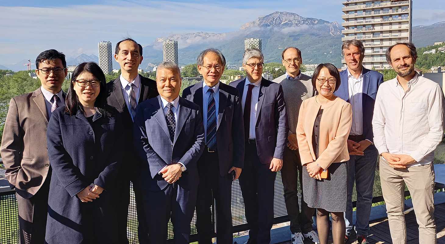 Photo de la délégation de chercheurs taïwanais